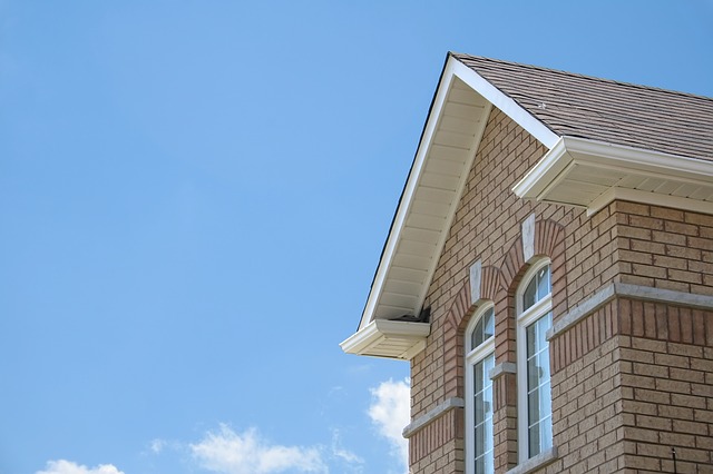 Roofs of houses line-up